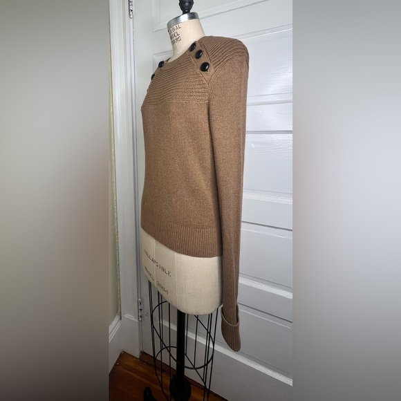 Isabel Marant Etoile Koyle sweater 42 L camel crew sweater caramel wool jumper - Picture 4 of 12